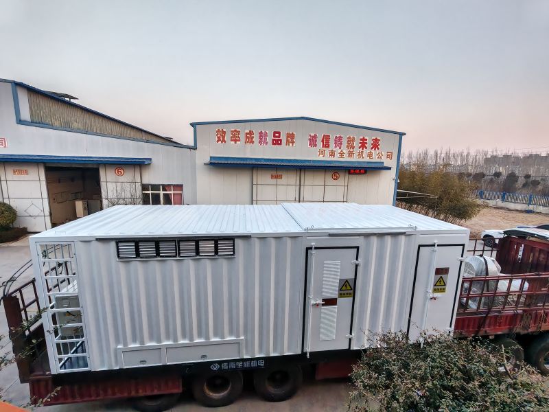 3150kva箱變配1250kw正壓防爆變頻調速（sù）電機發（fā）往靖邊鑽井現場